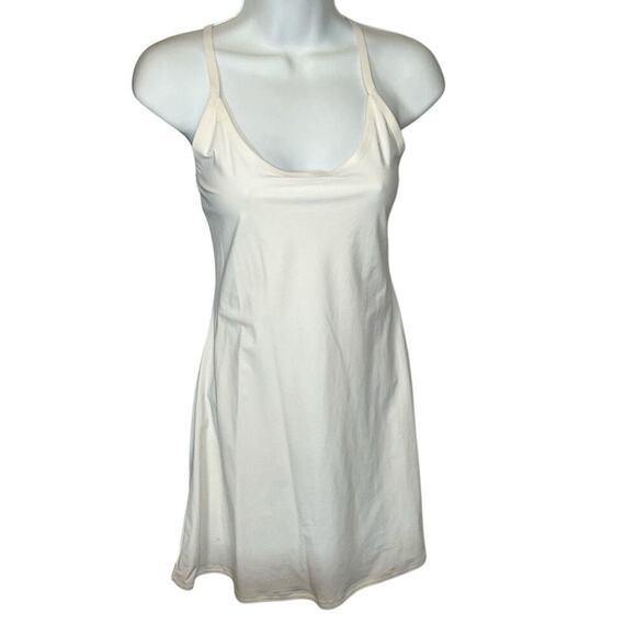 Outdoor Voices Exercise Dress White Small Adjustable Straps Shorts Pockets - Picture 4 of 12